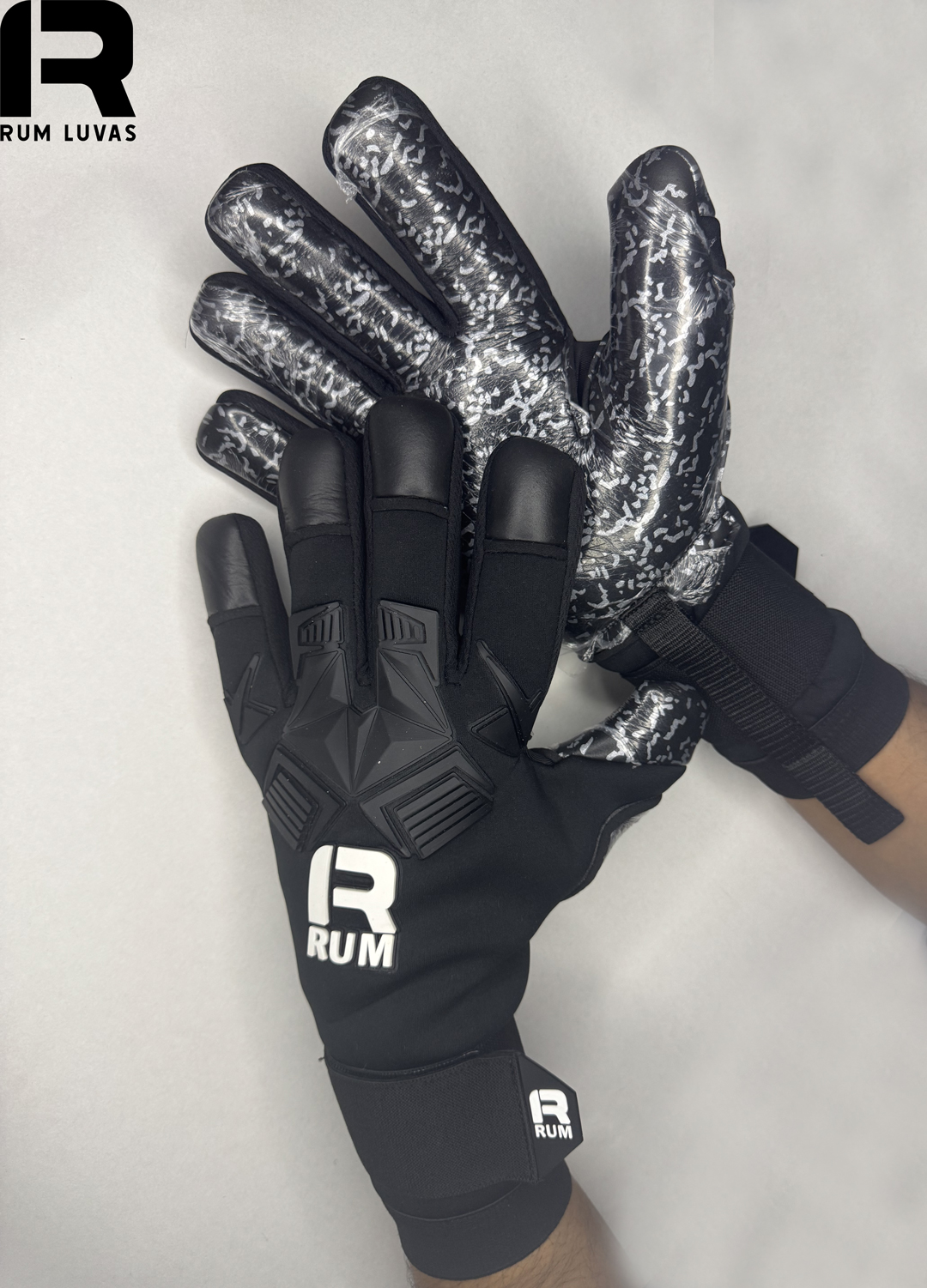 LUVAS DE GOLEIRO, MODELO: VIX, PRETO, TAM 8 - Imagem 2